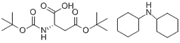 Picture of 4-tert-Butyl N-[(tert-butoxy)carbonyl]-L-aspartate dicyclohexylamine salt