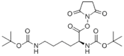 Picture of Bis(tert-butoxycarbonyl)lysine-N-hydroxysuccinimide; Na ,Nw-Di(tert-butoxycarbonyl)-L-lysine N-hydroxysuccinimide ester