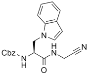 Picture of (S)-benzyl 1-(cyanomethylamino)-3-(1H-indol-1-yl)-1-oxopropan-2-ylcarbamate