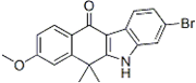 Picture of 3-Bromo-8-methoxy-6,6-dimethyl-11-oxo-6,11-dihydro-5H-benzo[b]carbazole