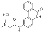 Picture of PJ-34 Hydrochloride; N-(6-Oxo-5,6-dihydrophenanthridin-2-yl)-N,N-dimethylacetamide hydrochloride