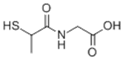 Picture of Tiopronin;
2-(2-mercaptopropanamido)acetic acid