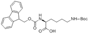 Picture of (2S)-6-(tert-Butoxycarbonylamino)-2-[[[(9H-fluoren-9-yl)methoxy]carbonyl]amino]hexanoic acid; (S)-2-[[[(9H-Fluoren-9-yl)methoxy]carbonyl]amino]-6-(tert-butoxycarbonylamino)hexanoic acid; (S)-6-[(tert-