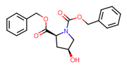 Picture of (2s,4s)-dibenzyl 4-hydroxypyrrolidine-1,2-dicarboxylate