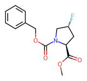 Picture of (2S,4R)-1-benzyl-2-methyl-4-fluoropyrrolidine-1,2-dicarboxy;(2S,4R)-4-fluoro-1,2-Pyrrolidinedicarboxylic acid 2-methyl 1-(phenylmethyl) ester