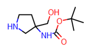 Picture of tert-butyl 3-(hydroxymethyl)pyrrolidin-3-ylcarbamate