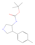 Picture of tert-butyl 4-p-tolylpyrrolidin-3-ylcarbamate