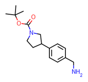 Picture of tert-butyl 3-(4-(aminomethyl)phenyl)pyrrolidine-1-carboxylate