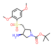 Picture of (3R,4R)-tert-butyl 3-amino-4-((2,5-dimethoxyphenylsulfonyl)methyl)pyrrolidine-1-carboxylate