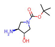Picture of (3R,4R)-tert-butyl 3-amino-4-hydroxypyrrolidine-1-carboxylate