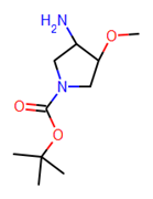 Picture of (3S,4S)-tert-butyl 3-amino-4-methoxypyrrolidine-1-carboxylate