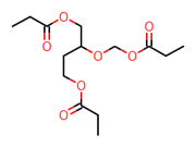 Picture of 2-(propionyloxymethoxy)butane-1,4-diyl dipropionate