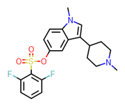 Picture of 1-methyl-3-(1-methylpiperidin-4-yl)-1H-indol-5-yl 2,6-difluorobenzenesulfonate