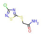 Picture of 2-(3-chloro-1,2,4-thiadiazol-5-ylthio)acetamide