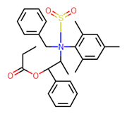 Picture of (1R, 2S)-2-(N-Benzyl-N-mesitylsulfonamido)-1-phenyl-1-propyl propionate