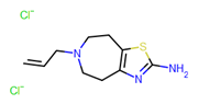 Picture of 6-Allyl-5,6,7,8-tetrahydro-4H-thiazolo[4,5-d]azepine-2-amine dihydrochloride