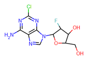 Picture of 5-(6-Amino-2-chloro-purin-9-yl)-4-fluoro-2-(hydroxymethyl)oxolan-3-ol