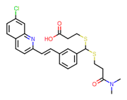 Picture of 3-[[(R)-[3-[(1E)-2-(7-Chloro-2-quinolinyl)ethenyl]phenyl][[3-(dimethylamino)-3-oxopropyl]thio]methyl]thio]propanoic acid