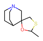 Picture of (+/-)-cis-2-Methylspiro[1,3-oxathiolane-5,3'-quinuclidine]