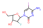 Picture of 4-Amino-1-[(2R,3S,4R,5R)-3-fluoro-4-hydroxy-5-(hydroxymethyl)oxolan-
2-yl]-5-iodopyrimidin-2-one
