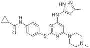 Picture of N-[4-[[4-(4-Methyl-1-piperazinyl)-6-[(5-methyl-1H-pyrazol-3-yl)amino]-2-pyrimidinyl]thio]phenyl]cyclopropanecarboxamide