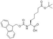 Picture of (S)-2-(((9H-fluoren-9-yl)methoxy)carbonylamino)-8-tert-butoxy-8-oxooctanoic acid