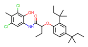 Picture of 2-(2,4-bis(tert-pentyl)phenoxy)-n-(3,5-dichloro-2-hydroxy-p-tolyl)butyramide