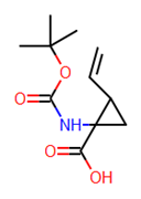Picture of (1R,2S)-1-(Boc-Amino)-2-ethenyl-cyclopropanecarboxylic acid