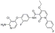 Picture of N-[4-[(2-Amino-3-chloropyridin-4-yl)oxy]-3-fluorophenyl]-4-ethoxy-1-(4-fluorophenyl)-2-oxo-1,2-dihydropyridine-3-carboxamide