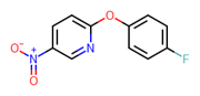 Picture of 2-(4-fluorophenoxy)-5-nitropyrimidine