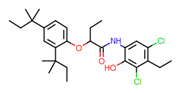Picture of 2-(2,4-bis(tert-pentyl)phenoxy)-n-(3,5-dichloro-4-ethyl-2-hydroxyphenyl)butyramide
