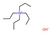 Picture of Tetrapropyl ammonium hydroxide solution in Methanol