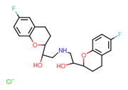 Picture of (1S)-1-[(2R)-6-fluorochroman-2-yl]-2-[[(2S)-2-[(2R)-6-fluorochroman-2-yl]-2-hydroxyethyl]amino]ethanol hydrochloride