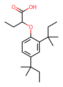 Picture of 2-(2,4-bis(1,1-dimethylpropyl)phenoxy)-butanoic acid