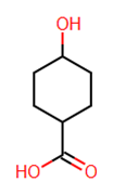 Picture of Trans 4-hydroxycyclohexane carboxylic acid