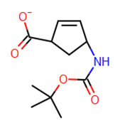 Picture of (-)-(1S,4R)-N-Boc-4-aminocyclopent-2-enecarboxylic acid