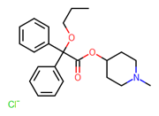 Picture of (1-methylpiperidin-4-yl) 2,2-diphenyl-2-propoxyacetate hydrochloride