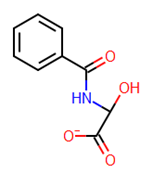 Picture of 2-(benzoylamino)-2-hydroxyacetic acid
