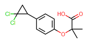 Picture of 2-(4-(2,2-dichlorocyclopropyl)phenoxy)-2-methylpropanoic acid