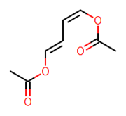 Picture of (1E,3E)-4-(acetyloxy)-1,3-butadienyl acetate