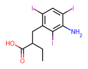 Picture of 2-(3-Amino-2,4,6-triiodobenzyl)butyric acid
