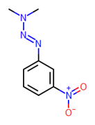 Picture of (1E)-3,3-dimethyl-1-(3-nitrophenyl)-1-triazene