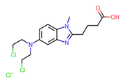 Picture of 1-Methyl-5-bis(2-chloroethyl)amino-2-benzimidazolinebutyric acid hydrochloride