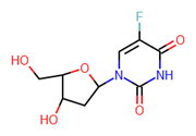 Picture of (+)-5-fluoro-2'-deoxyuridine