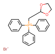 Picture of (1,3-DIOXOLAN-2-YLMETHYL)TRIPHENYLPHOSPHONIUM BROMIDE