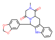 Picture of (6R,12aR)-6-(1,3-Benzodioxol-5-yl)-2,3,6,7,12,12a-hexahydro-2-methyl-pyrazino[1',2':1,6]pyrido[3,4-b]indole-1,4-dione