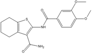 Picture of 2-(3,4-Dimethoxy-benzoylamino)-4,5,6,7-tetrahydro-benzo[b]thiophene-3-carboxylic acid amide