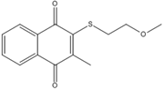 Picture of 2-(2-methoxyethylthio)-3-methylnaphthalene-1,4-dione