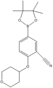 Picture of 2-(tetrahydro-2H-pyran-4-yloxy)-5-(4,4,5,5-tetramethyl-1,3,2-dioxaborolan-2-yl)benzonitrile