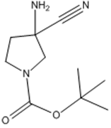 Picture of tert-butyl 3-amino-3-cyanopyrrolidine-1-carboxylate